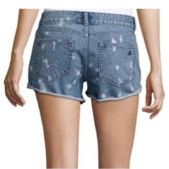 DL1961 Renee Shorts Medium Wash Raw Hem Distressing Cotton - NEW - Size 25 - Picture 2 of 12